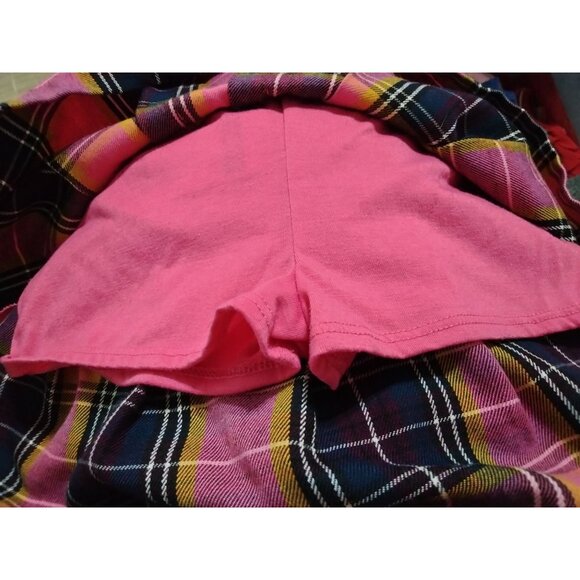 Garanimals Toddler Size 3T Skort Girls Plaid Pink Purple Yellow Pleated - Picture 4 of 6